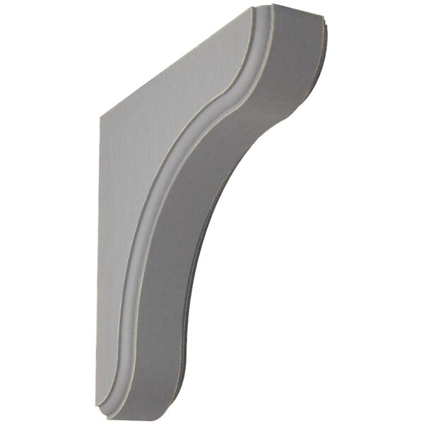 Ekena Millwork 1 3/4"W x 7 1/2"D x 7 1/2"H Eaton Wood Vintage Decor Bracket, Pebble Grey BKTWD02X08X08EAPG - main